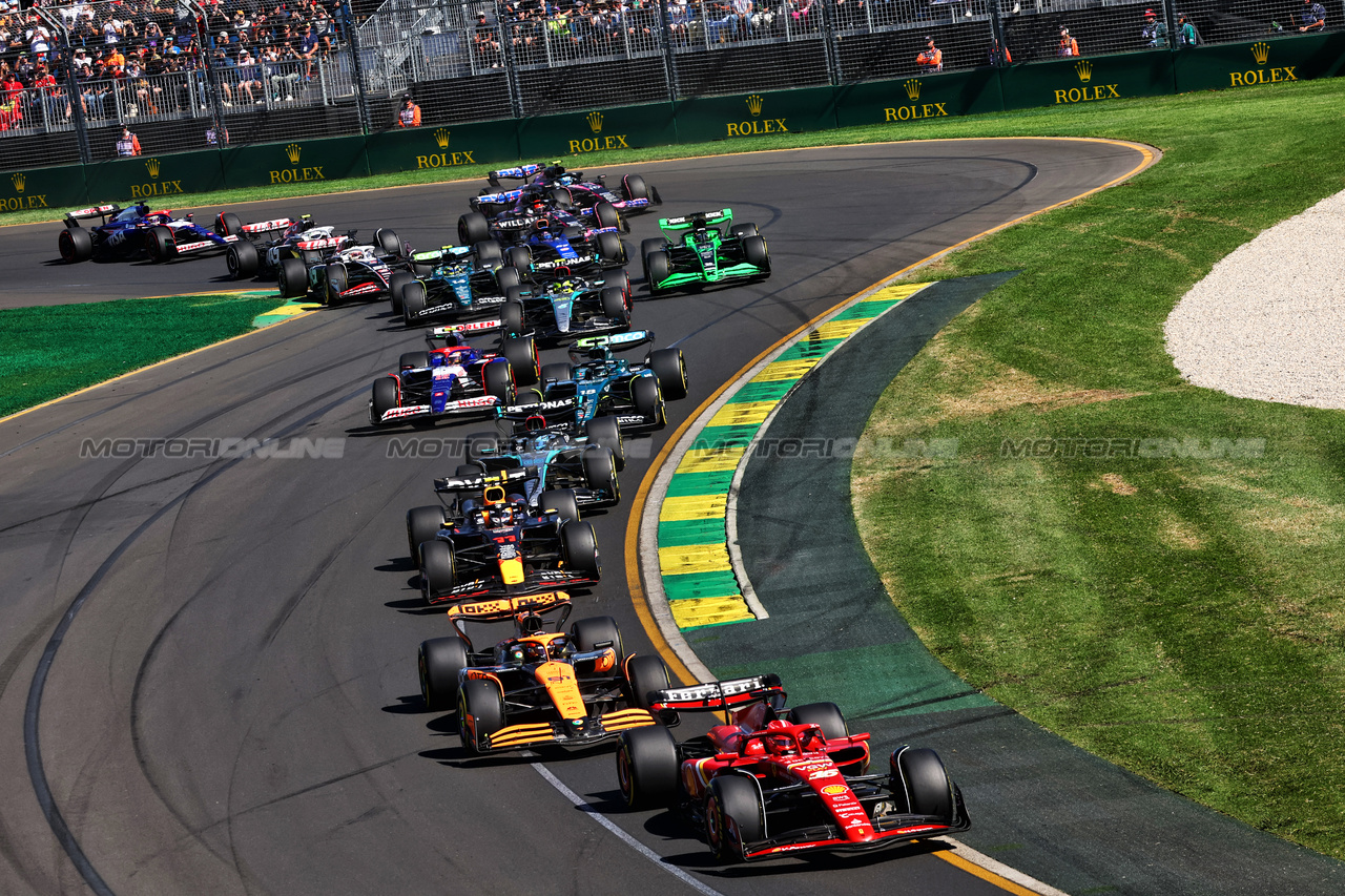 GP AUSTRALIA, Charles Leclerc (MON) Ferrari SF-24 at the partenza of the race.

24.03.2024. Formula 1 World Championship, Rd 3, Australian Grand Prix, Albert Park, Melbourne, Australia, Gara Day.

- www.xpbimages.com, EMail: requests@xpbimages.com © Copyright: Batchelor / XPB Images