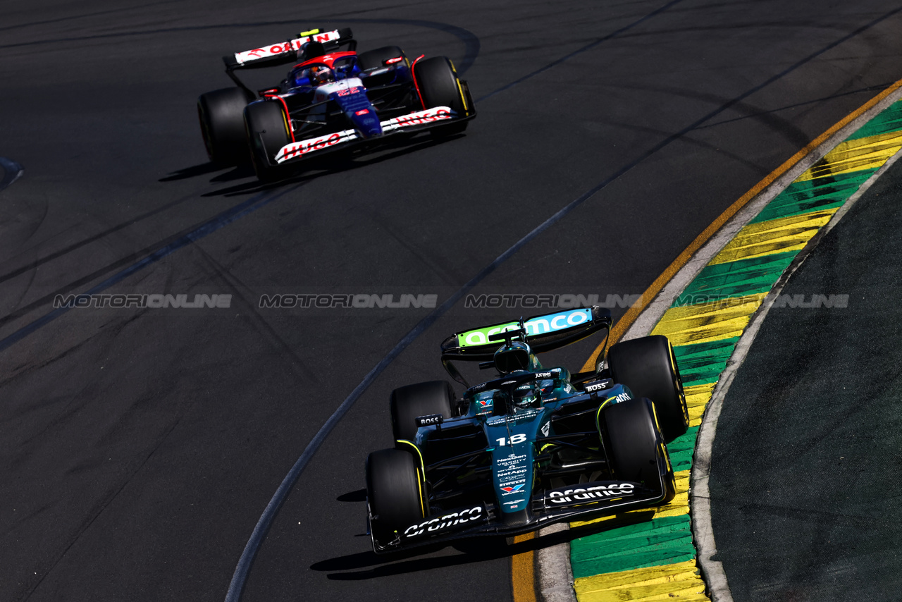 GP AUSTRALIA, Lance Stroll (CDN) Aston Martin F1 Team AMR24.

24.03.2024. Formula 1 World Championship, Rd 3, Australian Grand Prix, Albert Park, Melbourne, Australia, Gara Day.

- www.xpbimages.com, EMail: requests@xpbimages.com © Copyright: Batchelor / XPB Images