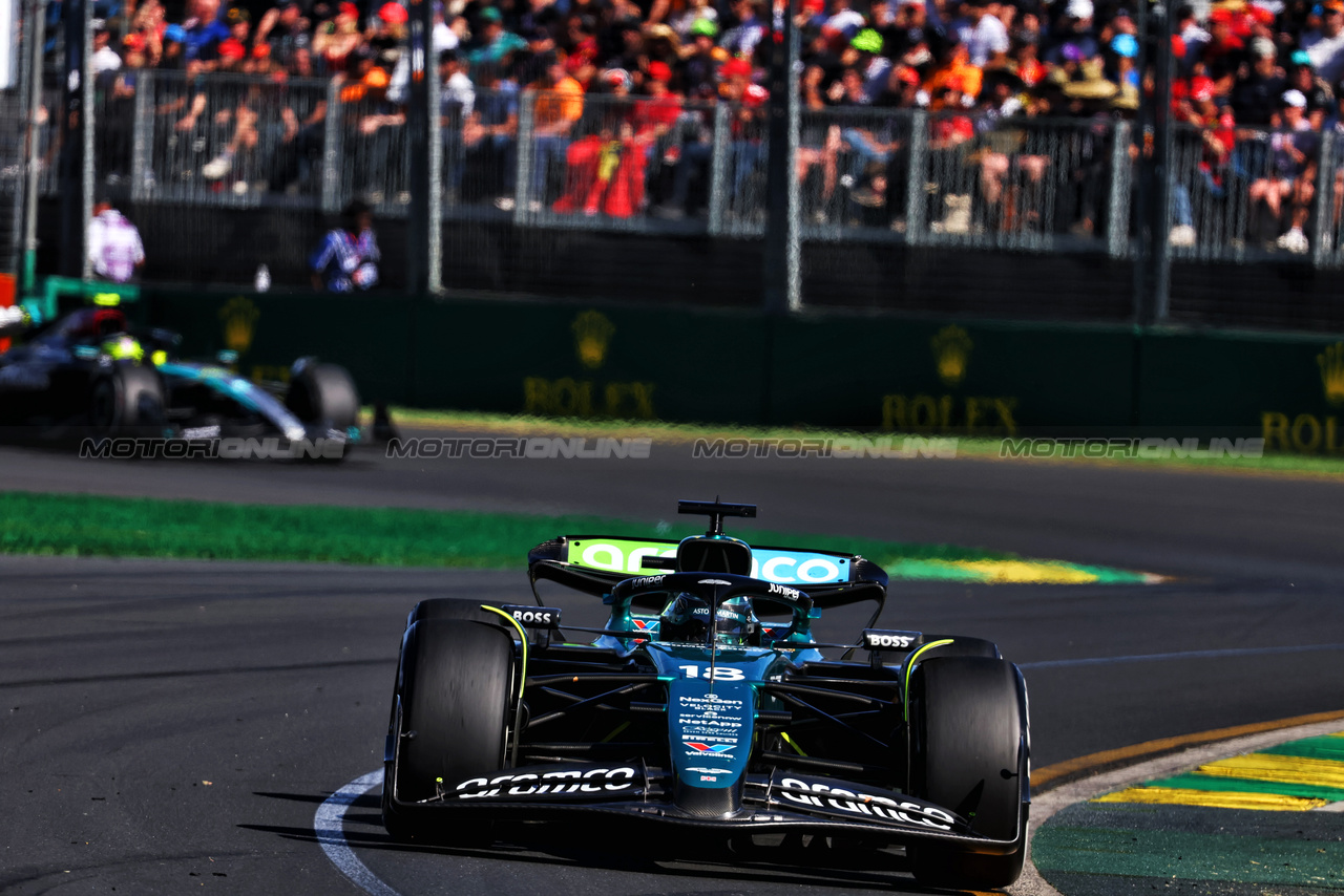 GP AUSTRALIA, Lance Stroll (CDN) Aston Martin F1 Team AMR24.

24.03.2024. Formula 1 World Championship, Rd 3, Australian Grand Prix, Albert Park, Melbourne, Australia, Gara Day.

- www.xpbimages.com, EMail: requests@xpbimages.com © Copyright: Batchelor / XPB Images