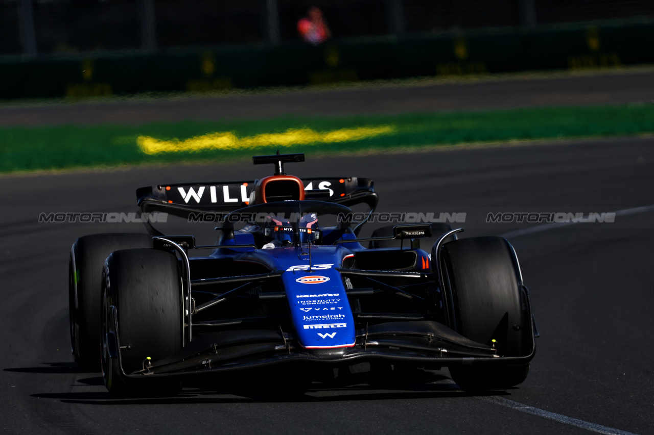 GP AUSTRALIA, Alexander Albon (THA) Williams Racing FW46.

24.03.2024. Formula 1 World Championship, Rd 3, Australian Grand Prix, Albert Park, Melbourne, Australia, Gara Day.

- www.xpbimages.com, EMail: requests@xpbimages.com © Copyright: Batchelor / XPB Images