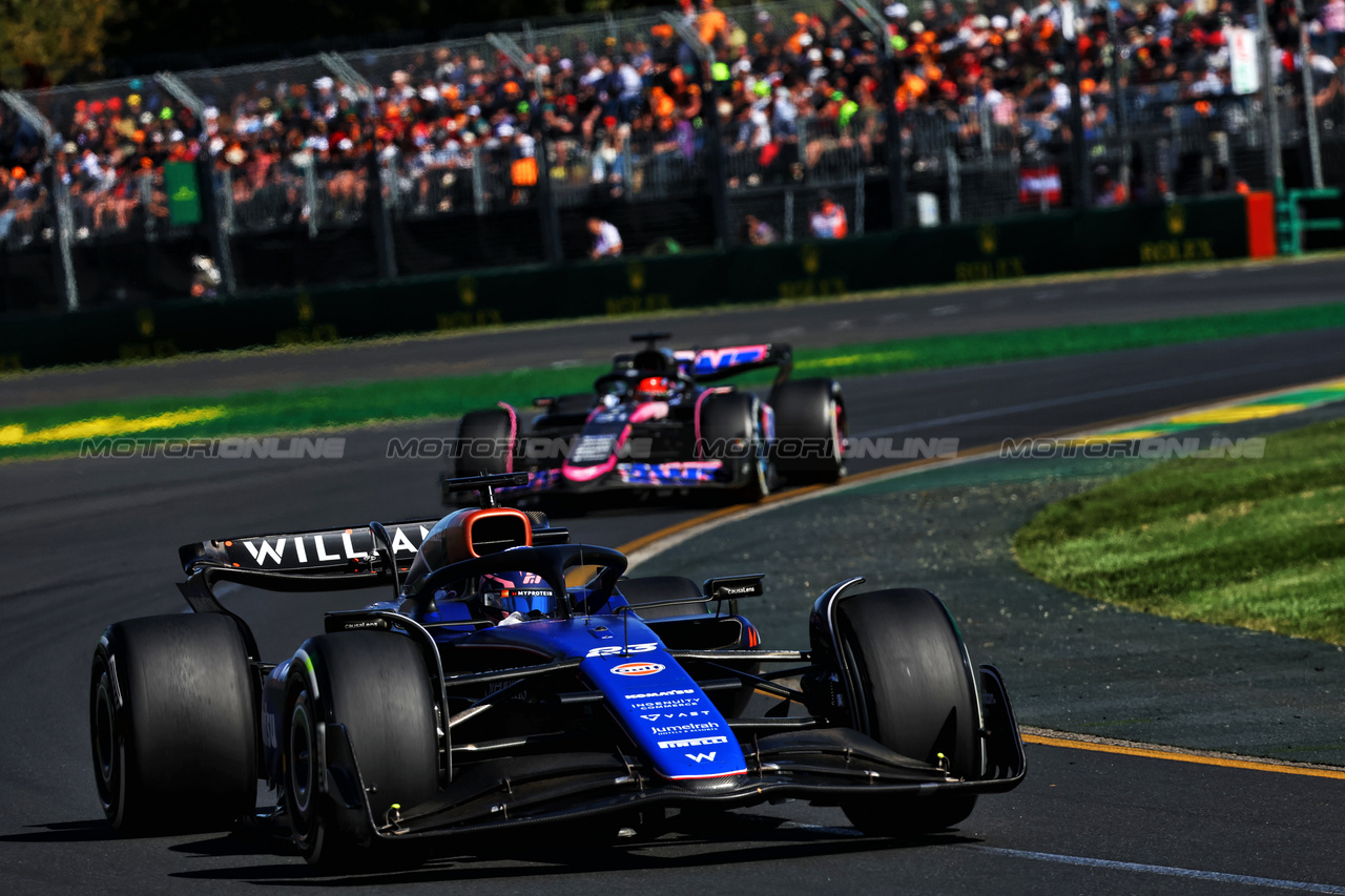 GP AUSTRALIA, Alexander Albon (THA) Williams Racing FW46.

24.03.2024. Formula 1 World Championship, Rd 3, Australian Grand Prix, Albert Park, Melbourne, Australia, Gara Day.

- www.xpbimages.com, EMail: requests@xpbimages.com © Copyright: Batchelor / XPB Images