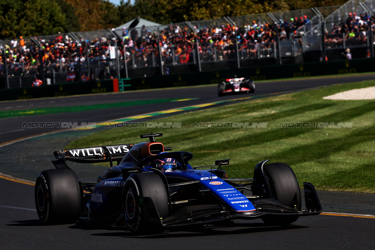 GP AUSTRALIA, Alexander Albon (THA) Williams Racing FW46.

24.03.2024. Formula 1 World Championship, Rd 3, Australian Grand Prix, Albert Park, Melbourne, Australia, Gara Day.

- www.xpbimages.com, EMail: requests@xpbimages.com © Copyright: Batchelor / XPB Images