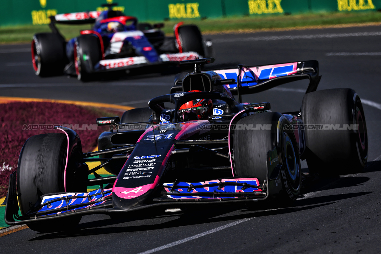 GP AUSTRALIA, Esteban Ocon (FRA) Alpine F1 Team A524.

24.03.2024. Formula 1 World Championship, Rd 3, Australian Grand Prix, Albert Park, Melbourne, Australia, Gara Day.

- www.xpbimages.com, EMail: requests@xpbimages.com © Copyright: Moy / XPB Images