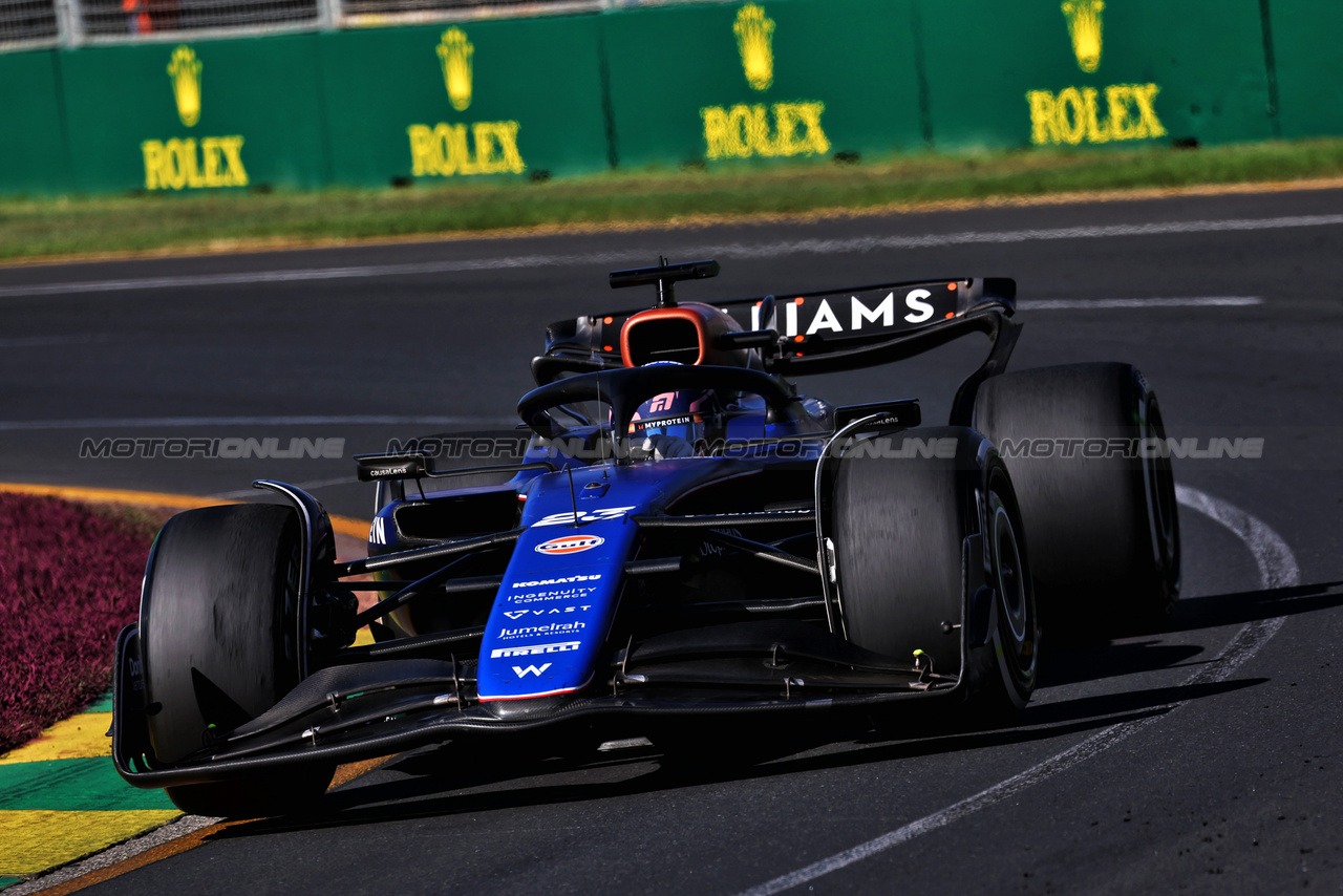 GP AUSTRALIA, Alexander Albon (THA) Williams Racing FW46.

24.03.2024. Formula 1 World Championship, Rd 3, Australian Grand Prix, Albert Park, Melbourne, Australia, Gara Day.

- www.xpbimages.com, EMail: requests@xpbimages.com © Copyright: Moy / XPB Images