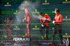 GP AUSTRALIA, Carlos Sainz Jr (ESP), Ferrari Charles Leclerc (FRA), Ferrari Lando Norris (GBR), McLaren F1 Team 
24.03.2024. Formula 1 World Championship, Rd 3, Australian Grand Prix, Albert Park, Melbourne, Australia, Gara Day.
- www.xpbimages.com, EMail: requests@xpbimages.com © Copyright: Charniaux / XPB Images