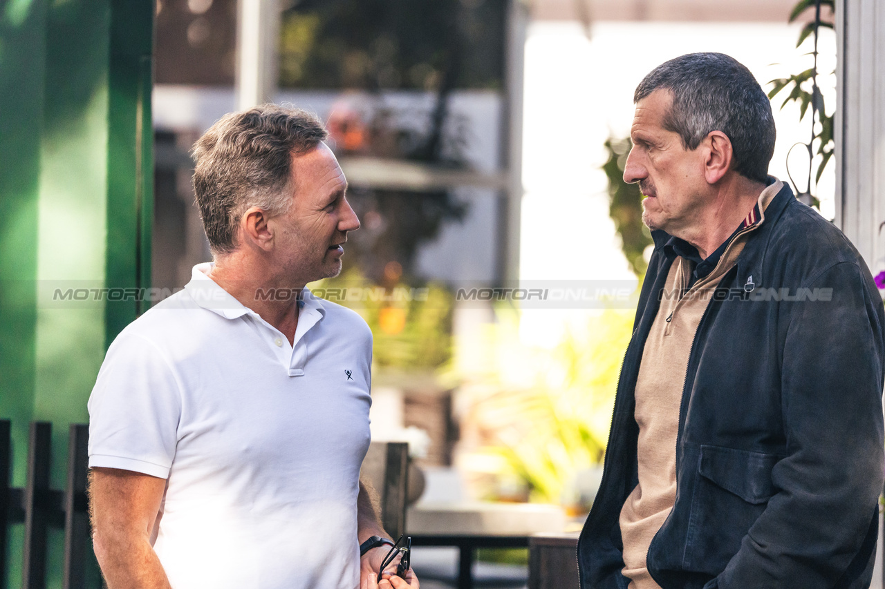 GP AUSTRALIA, (L to R): Christian Horner (GBR) Red Bull Racing Team Principal with Guenther Steiner (ITA) RTL F1 TV Presenter.

21.03.2024. Formula 1 World Championship, Rd 3, Australian Grand Prix, Albert Park, Melbourne, Australia, Preparation Day.

- www.xpbimages.com, EMail: requests@xpbimages.com © Copyright: Bearne / XPB Images