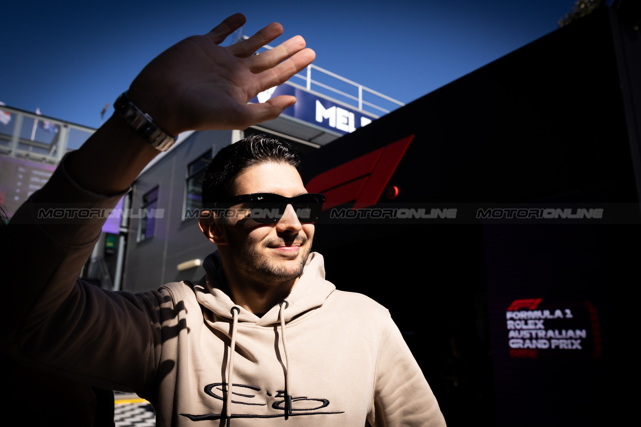 GP AUSTRALIA, Esteban Ocon (FRA) Alpine F1 Team.

21.03.2024. Formula 1 World Championship, Rd 3, Australian Grand Prix, Albert Park, Melbourne, Australia, Preparation Day.

- www.xpbimages.com, EMail: requests@xpbimages.com © Copyright: Bearne / XPB Images