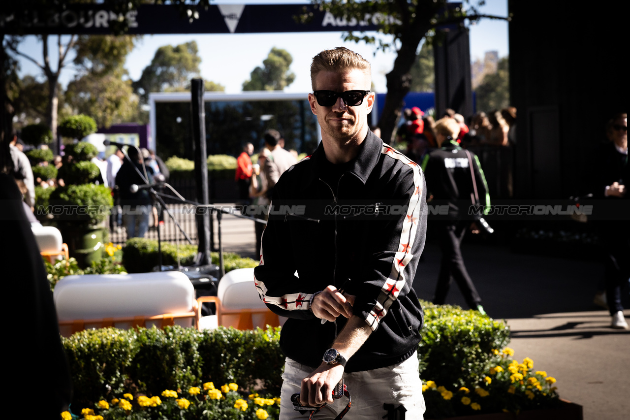 GP AUSTRALIA, Nico Hulkenberg (GER) Haas F1 Team.

21.03.2024. Formula 1 World Championship, Rd 3, Australian Grand Prix, Albert Park, Melbourne, Australia, Preparation Day.

- www.xpbimages.com, EMail: requests@xpbimages.com © Copyright: Bearne / XPB Images