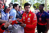 GP AUSTRALIA, Carlos Sainz Jr (ESP) Ferrari with fans.
21.03.2024. Formula 1 World Championship, Rd 3, Australian Grand Prix, Albert Park, Melbourne, Australia, Preparation Day.
 - www.xpbimages.com, EMail: requests@xpbimages.com © Copyright: Coates / XPB Images
