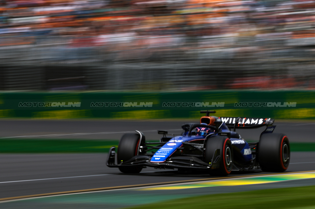 GP AUSTRALIA, Alex Albon (THA), Williams F1 Team 
23.03.2024. Formula 1 World Championship, Rd 3, Australian Grand Prix, Albert Park, Melbourne, Australia, Qualifiche Day.
- www.xpbimages.com, EMail: requests@xpbimages.com © Copyright: Charniaux / XPB Images