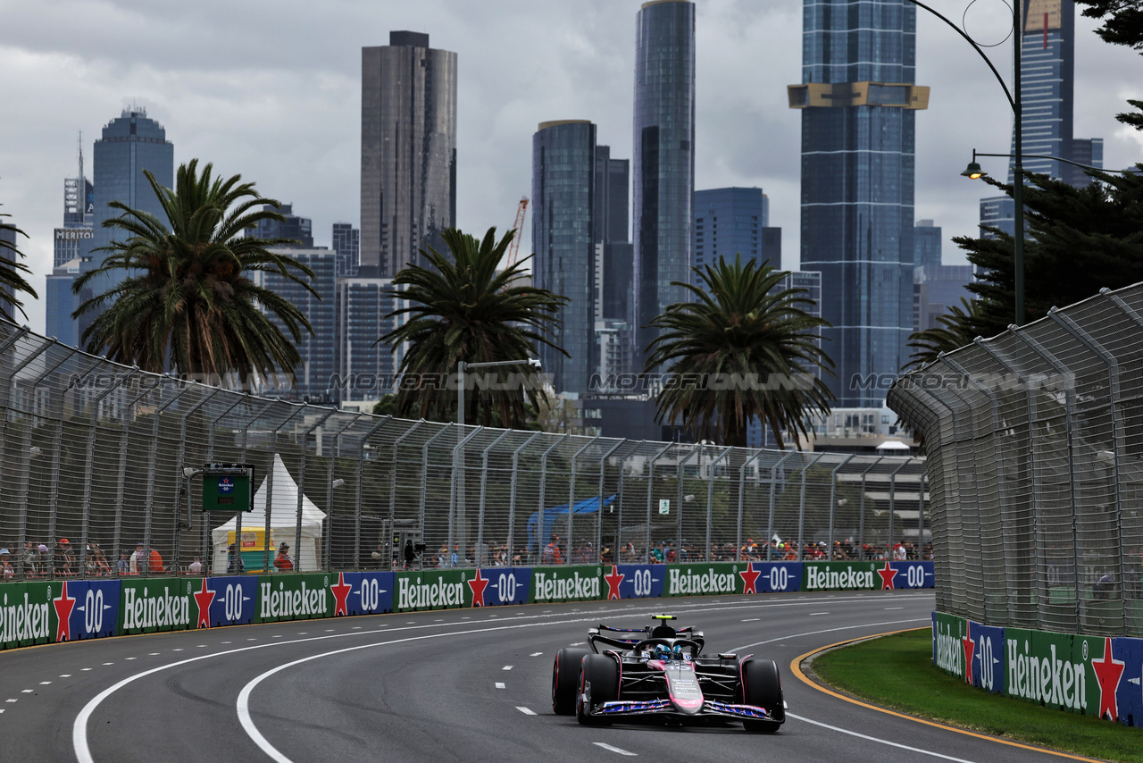 GP AUSTRALIA, Pierre Gasly (FRA) Alpine F1 Team A524.

23.03.2024. Formula 1 World Championship, Rd 3, Australian Grand Prix, Albert Park, Melbourne, Australia, Qualifiche Day.

- www.xpbimages.com, EMail: requests@xpbimages.com © Copyright: Moy / XPB Images