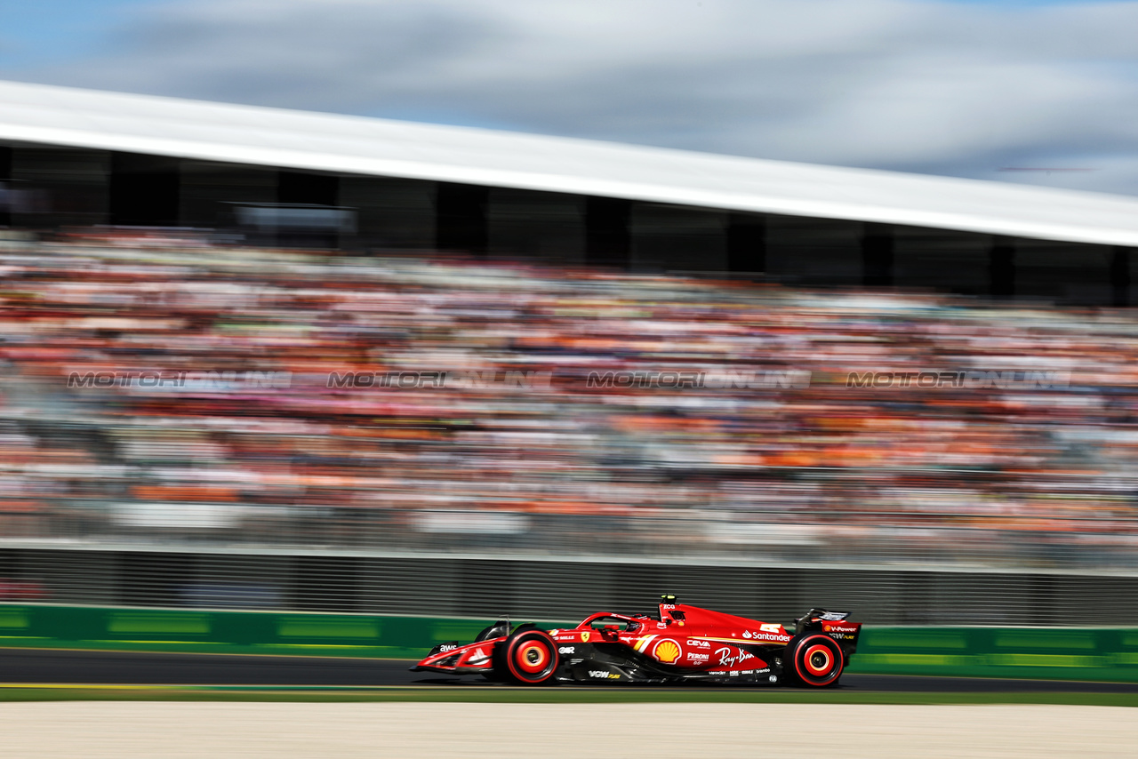 GP AUSTRALIA, Carlos Sainz Jr (ESP) Ferrari SF-24.

23.03.2024. Formula 1 World Championship, Rd 3, Australian Grand Prix, Albert Park, Melbourne, Australia, Qualifiche Day.

- www.xpbimages.com, EMail: requests@xpbimages.com © Copyright: Moy / XPB Images