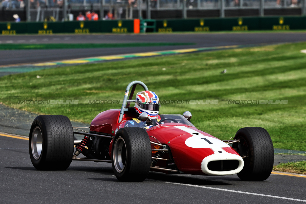 GP AUSTRALIA, Jack Doohan (AUS) Alpine F1 Team Reserve Driver in a Brabham BT23B.

23.03.2024. Formula 1 World Championship, Rd 3, Australian Grand Prix, Albert Park, Melbourne, Australia, Qualifiche Day.

- www.xpbimages.com, EMail: requests@xpbimages.com © Copyright: Moy / XPB Images