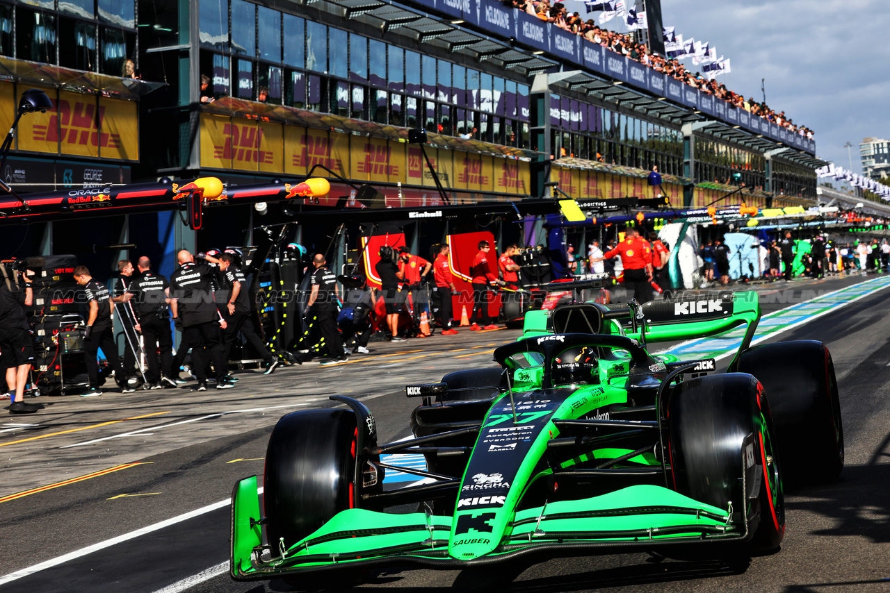 GP AUSTRALIA, Valtteri Bottas (FIN) Sauber C44 leaves the pits.

23.03.2024. Formula 1 World Championship, Rd 3, Australian Grand Prix, Albert Park, Melbourne, Australia, Qualifiche Day.

- www.xpbimages.com, EMail: requests@xpbimages.com © Copyright: Batchelor / XPB Images