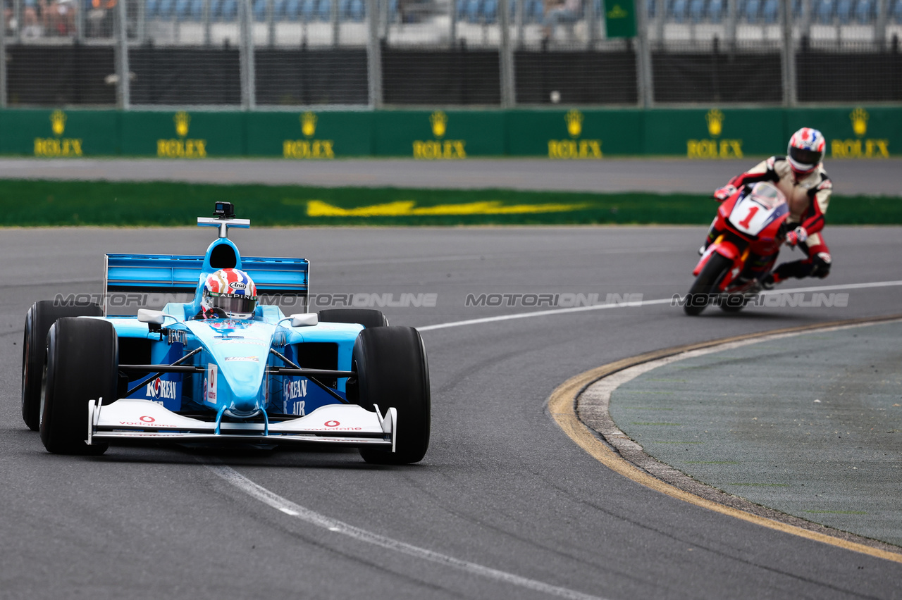 GP AUSTRALIA, Jack Doohan (AUS), Alpine F1 Team, drives the Benetton B200 e Mick Doohan on the Honda 500cc
23.03.2024. Formula 1 World Championship, Rd 3, Australian Grand Prix, Albert Park, Melbourne, Australia, Qualifiche Day.
- www.xpbimages.com, EMail: requests@xpbimages.com © Copyright: Charniaux / XPB Images