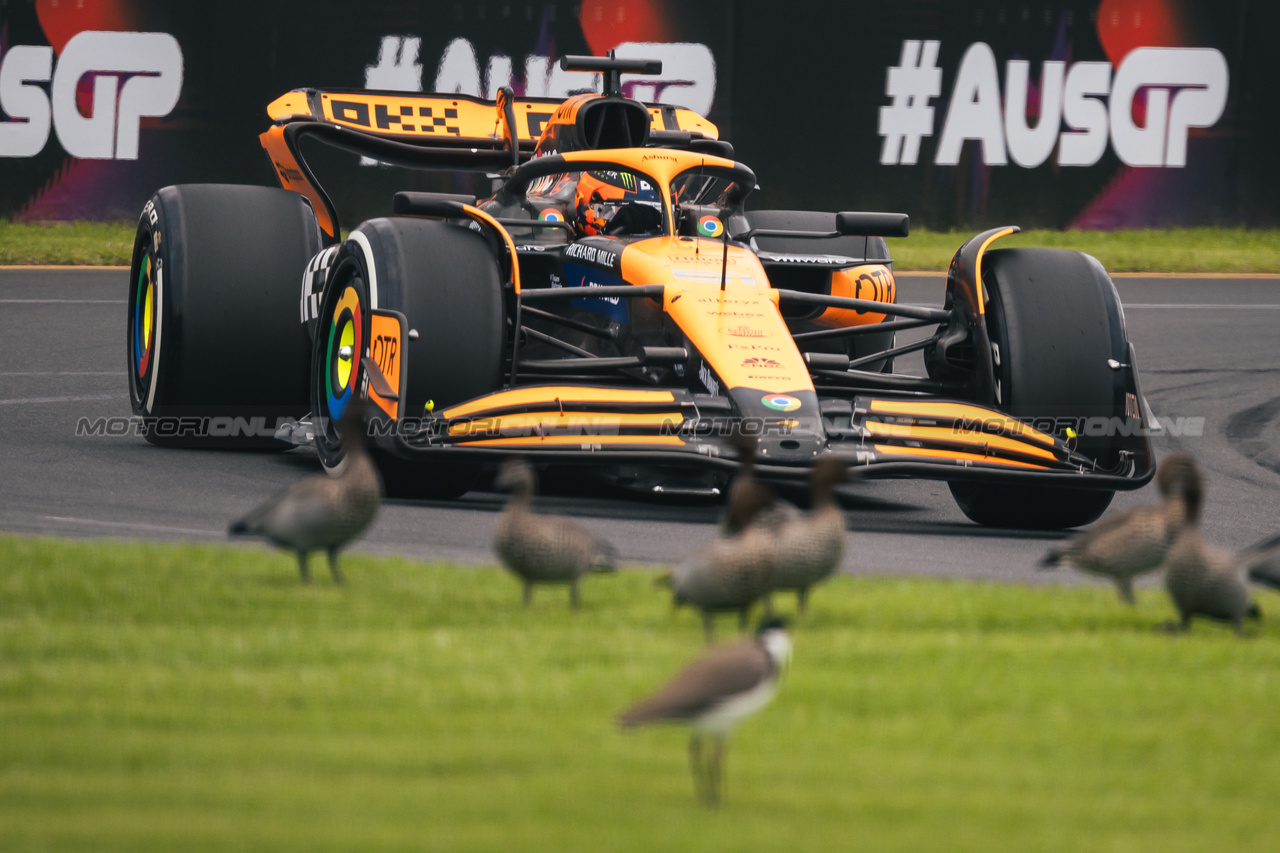 GP AUSTRALIA, Oscar Piastri (AUS) McLaren MCL38.

23.03.2024. Formula 1 World Championship, Rd 3, Australian Grand Prix, Albert Park, Melbourne, Australia, Qualifiche Day.

- www.xpbimages.com, EMail: requests@xpbimages.com © Copyright: Bearne / XPB Images