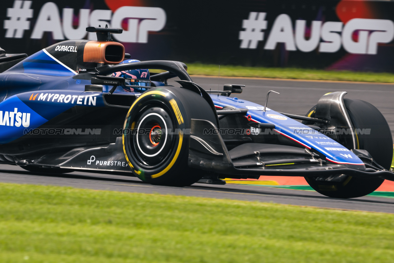 GP AUSTRALIA, Alexander Albon (THA) Williams Racing FW46.

23.03.2024. Formula 1 World Championship, Rd 3, Australian Grand Prix, Albert Park, Melbourne, Australia, Qualifiche Day.

- www.xpbimages.com, EMail: requests@xpbimages.com © Copyright: Bearne / XPB Images