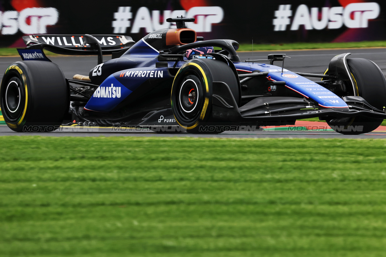 GP AUSTRALIA, Alexander Albon (THA) Williams Racing FW46.

23.03.2024. Formula 1 World Championship, Rd 3, Australian Grand Prix, Albert Park, Melbourne, Australia, Qualifiche Day.

- www.xpbimages.com, EMail: requests@xpbimages.com © Copyright: Bearne / XPB Images