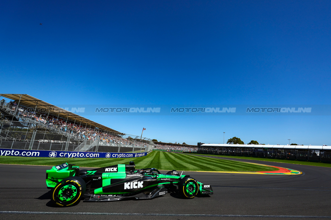 GP AUSTRALIA, Valtteri Bottas (FIN), Sauber F1 Team 
22.03.2024. Formula 1 World Championship, Rd 3, Australian Grand Prix, Albert Park, Melbourne, Australia, Practice Day.
- www.xpbimages.com, EMail: requests@xpbimages.com © Copyright: Charniaux / XPB Images