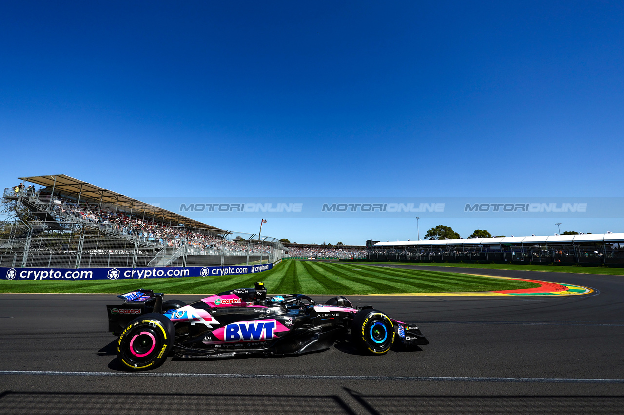 GP AUSTRALIA, Pierre Gasly (FRA), Alpine F1 Team 
22.03.2024. Formula 1 World Championship, Rd 3, Australian Grand Prix, Albert Park, Melbourne, Australia, Practice Day.
- www.xpbimages.com, EMail: requests@xpbimages.com © Copyright: Charniaux / XPB Images