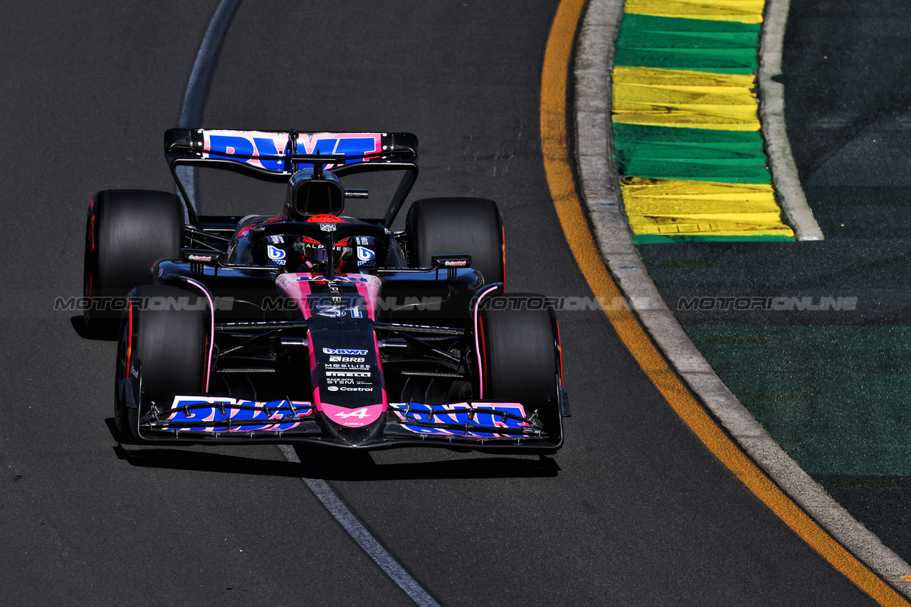 GP AUSTRALIA, Esteban Ocon (FRA) Alpine F1 Team A524.

22.03.2024. Formula 1 World Championship, Rd 3, Australian Grand Prix, Albert Park, Melbourne, Australia, Practice Day.

- www.xpbimages.com, EMail: requests@xpbimages.com © Copyright: Moy / XPB Images