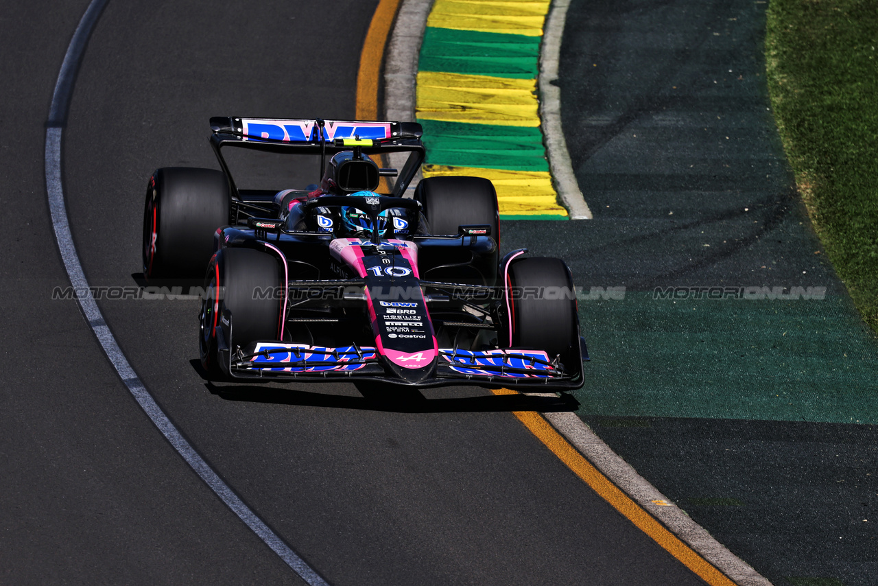 GP AUSTRALIA, Pierre Gasly (FRA) Alpine F1 Team A524.

22.03.2024. Formula 1 World Championship, Rd 3, Australian Grand Prix, Albert Park, Melbourne, Australia, Practice Day.

- www.xpbimages.com, EMail: requests@xpbimages.com © Copyright: Moy / XPB Images