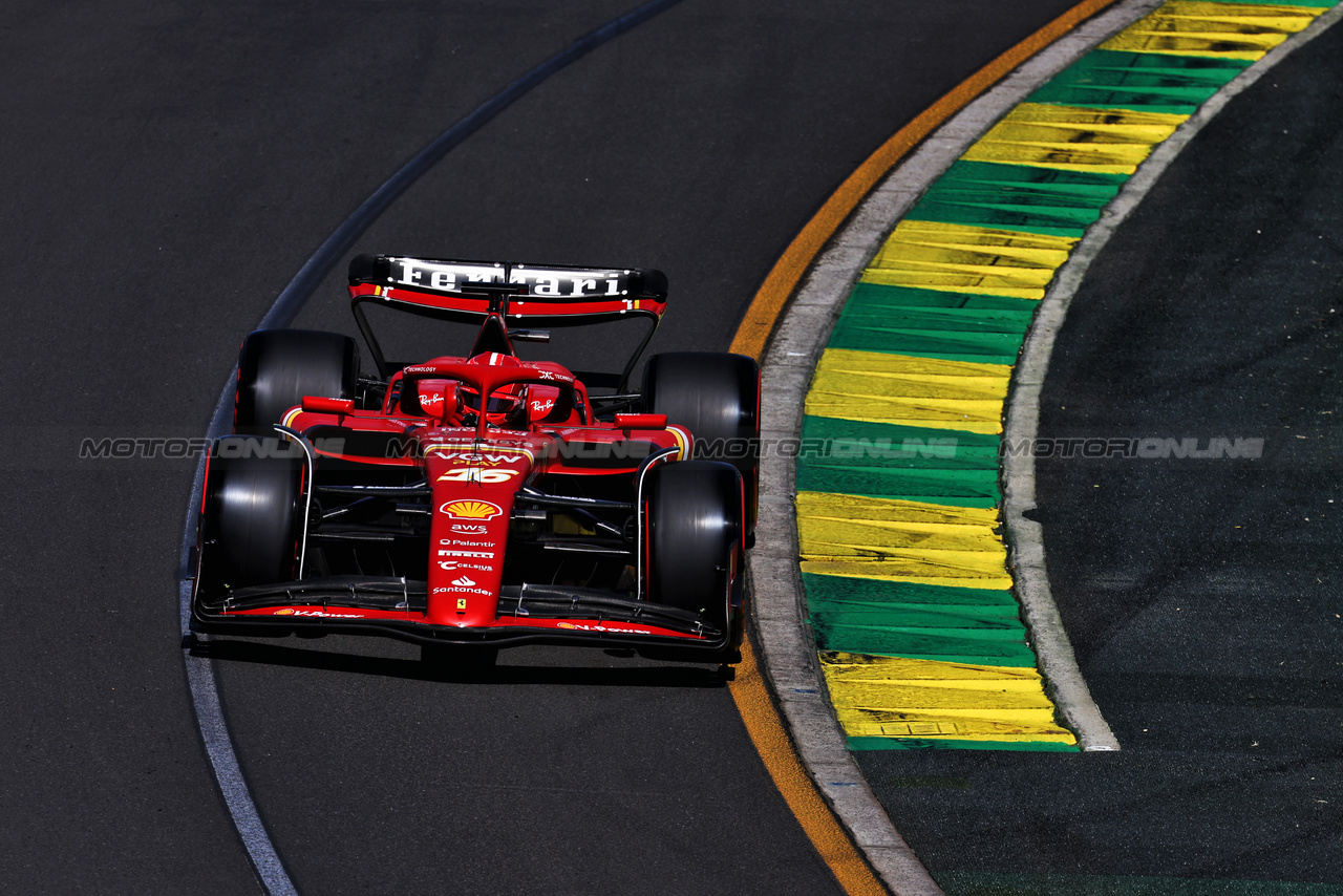 GP AUSTRALIA, Charles Leclerc (MON) Ferrari SF-24.

22.03.2024. Formula 1 World Championship, Rd 3, Australian Grand Prix, Albert Park, Melbourne, Australia, Practice Day.

- www.xpbimages.com, EMail: requests@xpbimages.com © Copyright: Moy / XPB Images