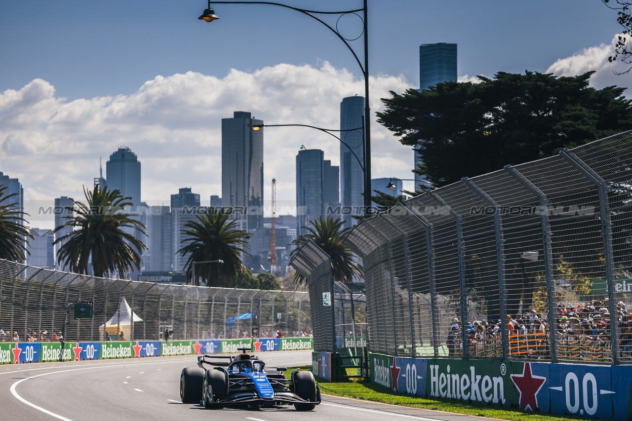 GP AUSTRALIA, Alexander Albon (THA) Williams Racing FW46.

22.03.2024. Formula 1 World Championship, Rd 3, Australian Grand Prix, Albert Park, Melbourne, Australia, Practice Day.

- www.xpbimages.com, EMail: requests@xpbimages.com © Copyright: Bearne / XPB Images