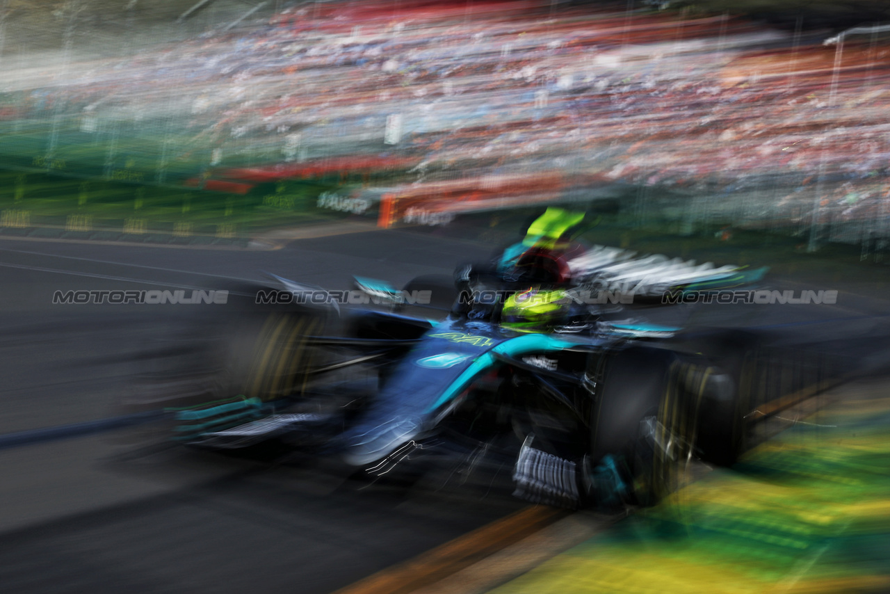 GP AUSTRALIA, Lewis Hamilton (GBR) Mercedes AMG F1 W15.

22.03.2024. Formula 1 World Championship, Rd 3, Australian Grand Prix, Albert Park, Melbourne, Australia, Practice Day.

- www.xpbimages.com, EMail: requests@xpbimages.com © Copyright: Moy / XPB Images