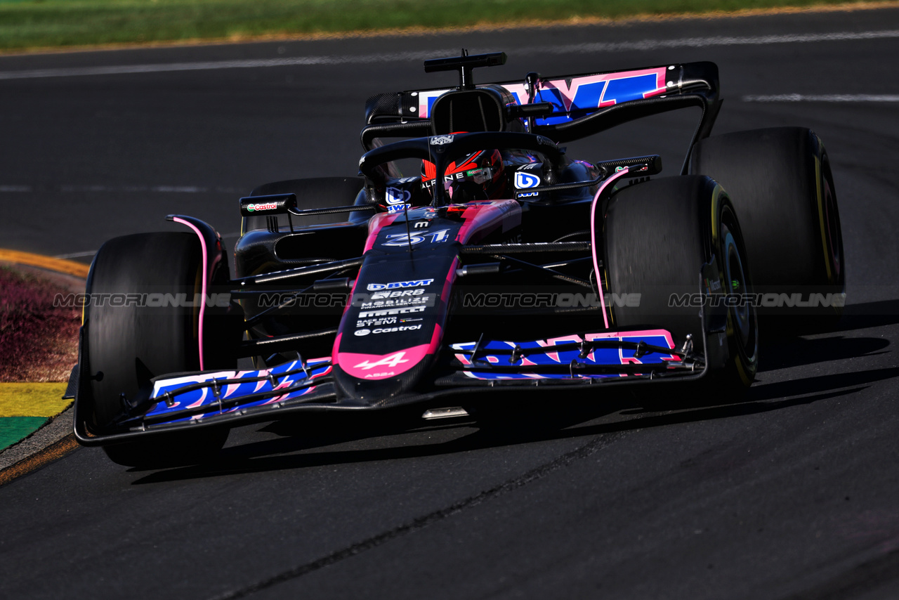 GP AUSTRALIA, Esteban Ocon (FRA) Alpine F1 Team A524.

22.03.2024. Formula 1 World Championship, Rd 3, Australian Grand Prix, Albert Park, Melbourne, Australia, Practice Day.

- www.xpbimages.com, EMail: requests@xpbimages.com © Copyright: Moy / XPB Images