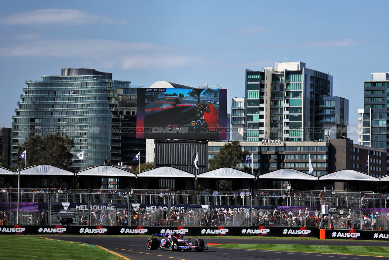 GP AUSTRALIA, Esteban Ocon (FRA) Alpine F1 Team A524.

22.03.2024. Formula 1 World Championship, Rd 3, Australian Grand Prix, Albert Park, Melbourne, Australia, Practice Day.

- www.xpbimages.com, EMail: requests@xpbimages.com © Copyright: Moy / XPB Images