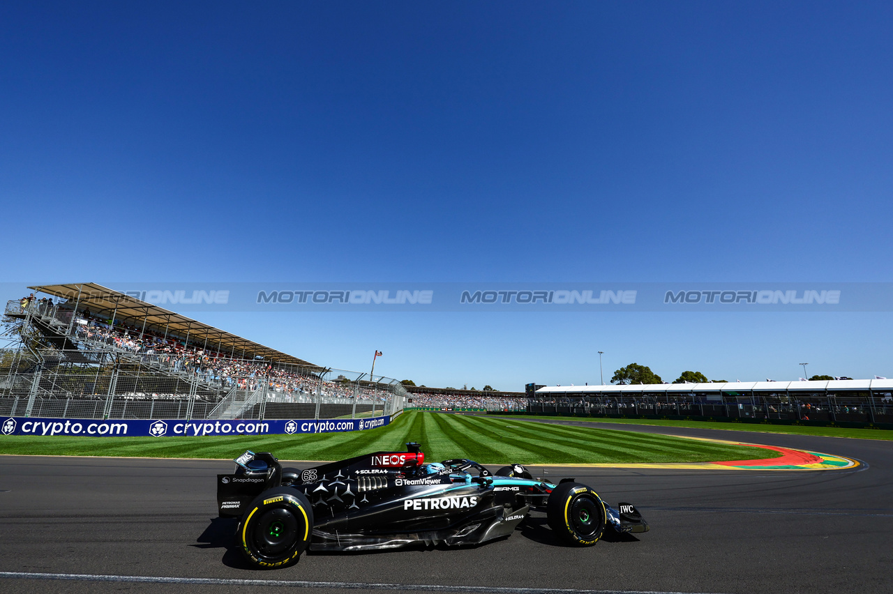 GP AUSTRALIA, George Russell (GBR), Mercedes AMG F1 
22.03.2024. Formula 1 World Championship, Rd 3, Australian Grand Prix, Albert Park, Melbourne, Australia, Practice Day.
- www.xpbimages.com, EMail: requests@xpbimages.com © Copyright: Charniaux / XPB Images