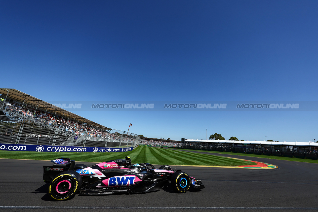 GP AUSTRALIA, Pierre Gasly (FRA), Alpine F1 Team 
22.03.2024. Formula 1 World Championship, Rd 3, Australian Grand Prix, Albert Park, Melbourne, Australia, Practice Day.
- www.xpbimages.com, EMail: requests@xpbimages.com © Copyright: Charniaux / XPB Images