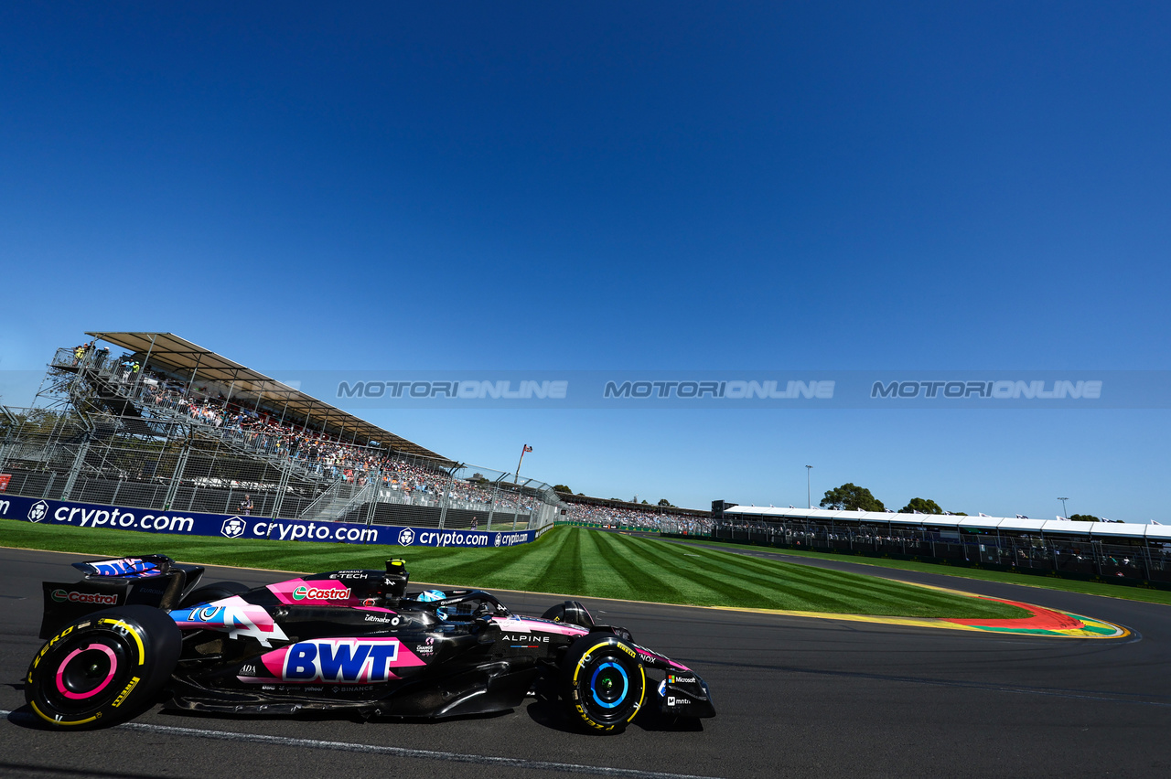 GP AUSTRALIA, Pierre Gasly (FRA), Alpine F1 Team 
22.03.2024. Formula 1 World Championship, Rd 3, Australian Grand Prix, Albert Park, Melbourne, Australia, Practice Day.
- www.xpbimages.com, EMail: requests@xpbimages.com © Copyright: Charniaux / XPB Images