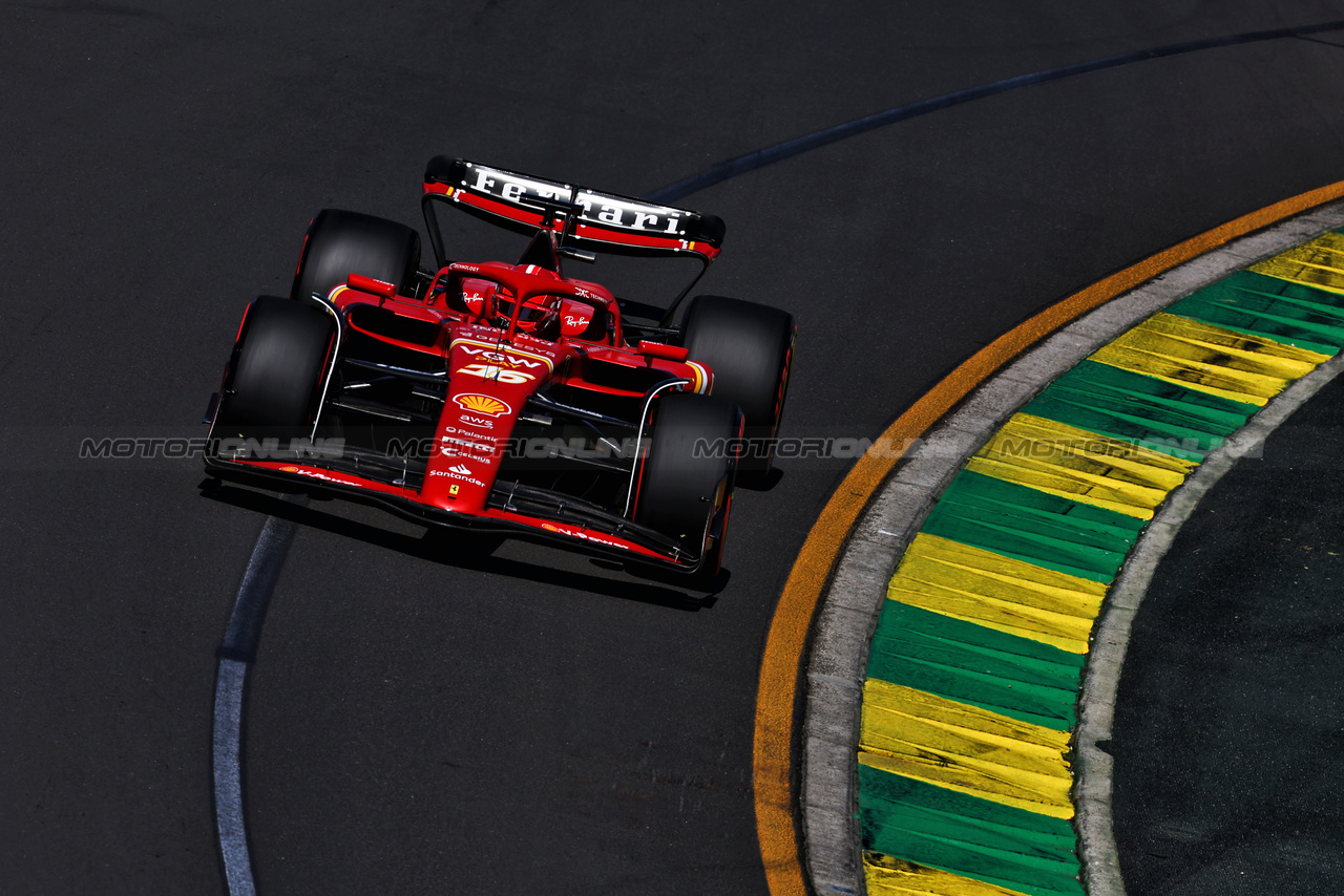 GP AUSTRALIA, Charles Leclerc (MON) Ferrari SF-24.

22.03.2024. Formula 1 World Championship, Rd 3, Australian Grand Prix, Albert Park, Melbourne, Australia, Practice Day.

 - www.xpbimages.com, EMail: requests@xpbimages.com © Copyright: Coates / XPB Images