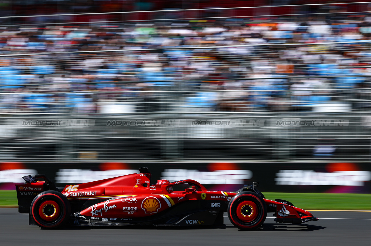 GP AUSTRALIA, Charles Leclerc (FRA), Ferrari 
22.03.2024. Formula 1 World Championship, Rd 3, Australian Grand Prix, Albert Park, Melbourne, Australia, Practice Day.
- www.xpbimages.com, EMail: requests@xpbimages.com © Copyright: Charniaux / XPB Images