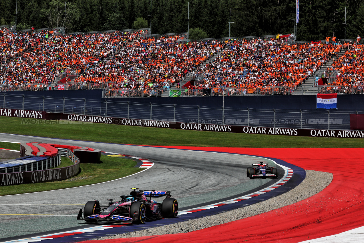 GP AUSTRIA, Pierre Gasly (FRA) Alpine F1 Team A524.

30.06.2024. Formula 1 World Championship, Rd 11, Austrian Grand Prix, Spielberg, Austria, Gara Day.

- www.xpbimages.com, EMail: requests@xpbimages.com © Copyright: Batchelor / XPB Images