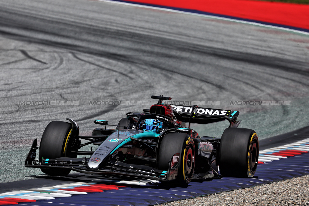 GP AUSTRIA, George Russell (GBR) Mercedes AMG F1 W15.

30.06.2024. Formula 1 World Championship, Rd 11, Austrian Grand Prix, Spielberg, Austria, Gara Day.

- www.xpbimages.com, EMail: requests@xpbimages.com © Copyright: Batchelor / XPB Images