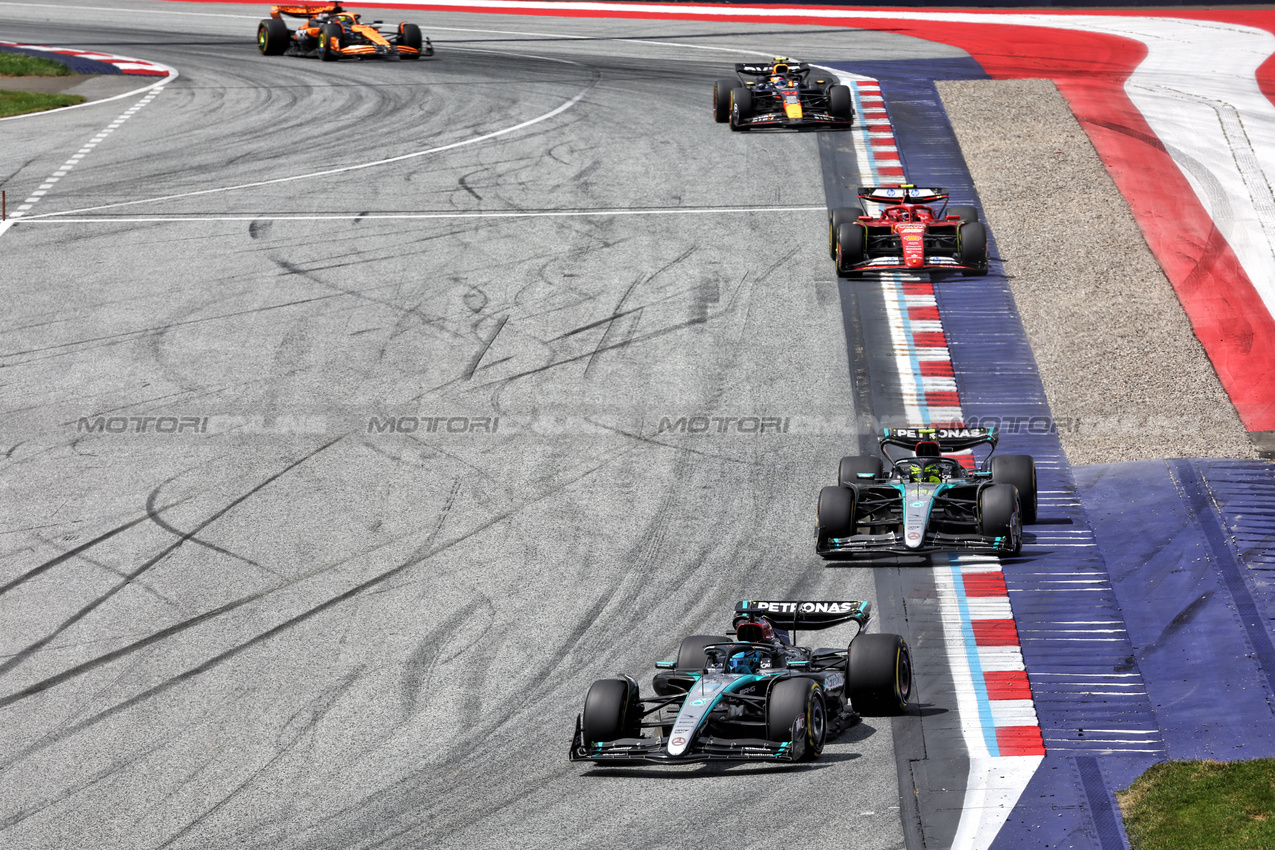 GP AUSTRIA, George Russell (GBR) Mercedes AMG F1 W15.

30.06.2024. Formula 1 World Championship, Rd 11, Austrian Grand Prix, Spielberg, Austria, Gara Day.

- www.xpbimages.com, EMail: requests@xpbimages.com © Copyright: Batchelor / XPB Images