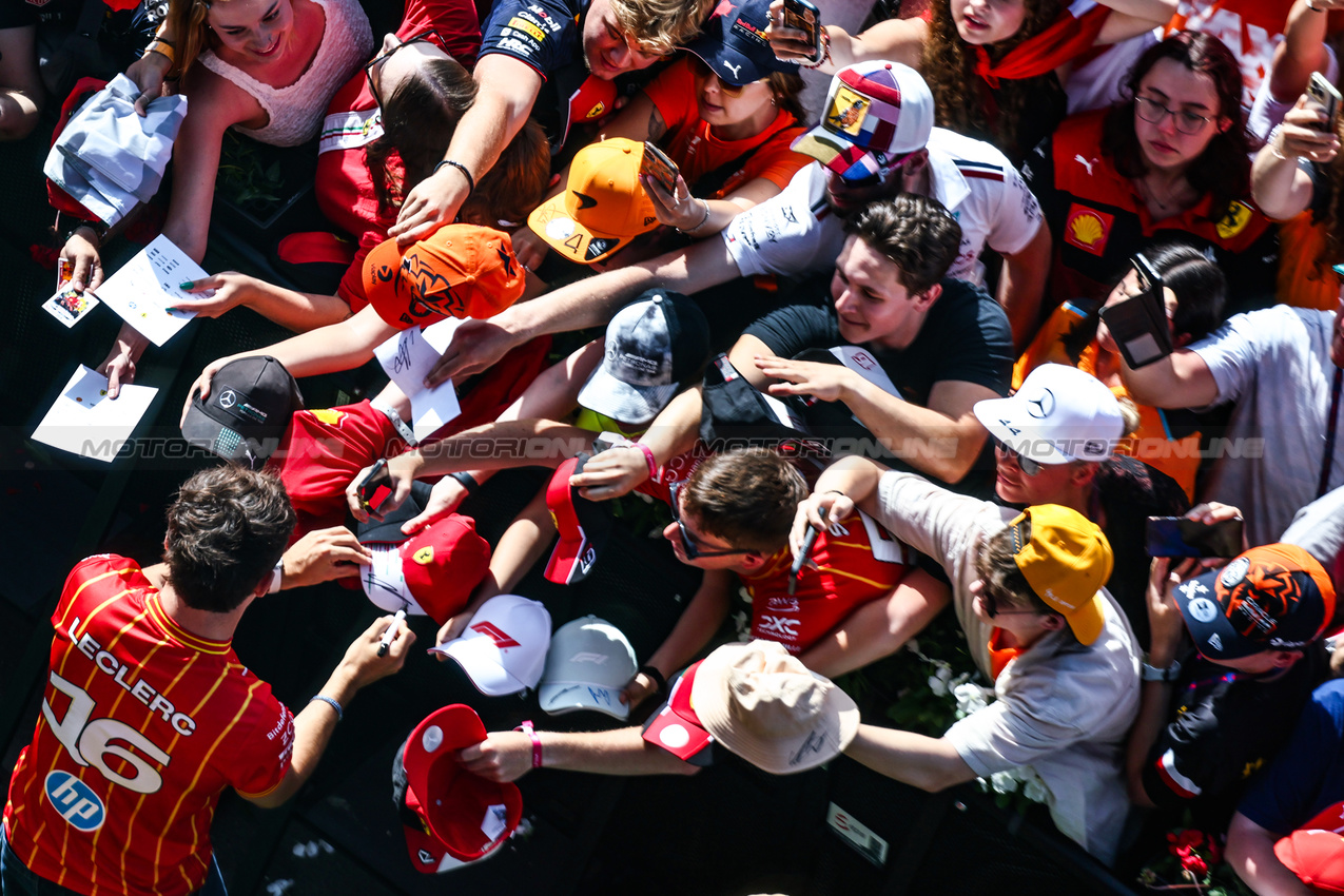 GP AUSTRIA, Charles Leclerc (FRA), Ferrari 
30.06.2024. Formula 1 World Championship, Rd 11, Austrian Grand Prix, Spielberg, Austria, Gara Day.
- www.xpbimages.com, EMail: requests@xpbimages.com © Copyright: Charniaux / XPB Images