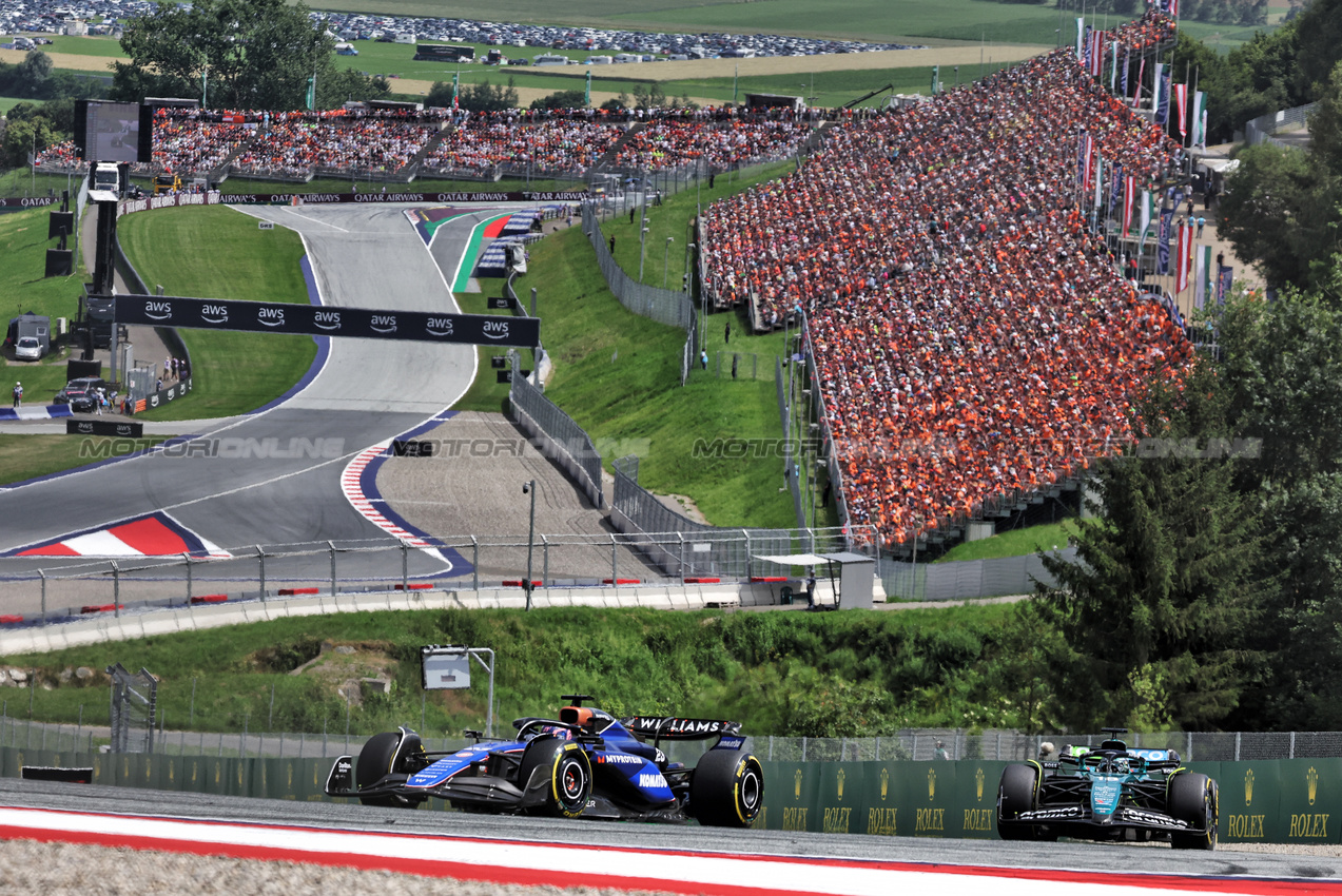 GP AUSTRIA, Alexander Albon (THA) Williams Racing FW46.

30.06.2024. Formula 1 World Championship, Rd 11, Austrian Grand Prix, Spielberg, Austria, Gara Day.

- www.xpbimages.com, EMail: requests@xpbimages.com © Copyright: Bearne / XPB Images