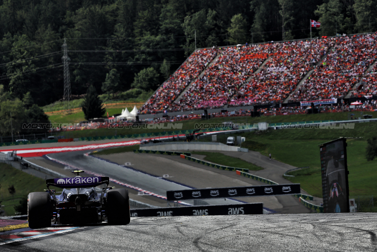 GP AUSTRIA, Logan Sargeant (USA) Williams Racing FW46.

30.06.2024. Formula 1 World Championship, Rd 11, Austrian Grand Prix, Spielberg, Austria, Gara Day.

- www.xpbimages.com, EMail: requests@xpbimages.com © Copyright: Charniaux / XPB Images