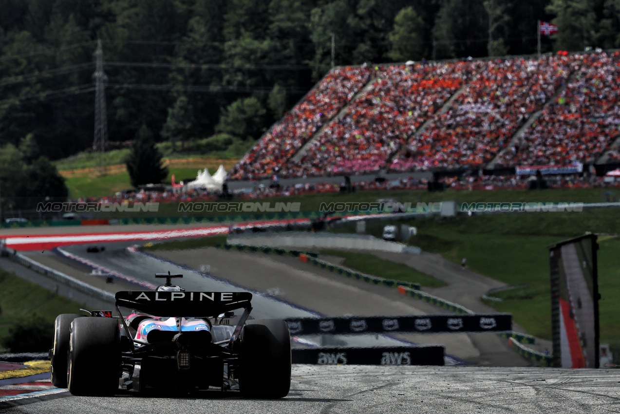 GP AUSTRIA, Esteban Ocon (FRA) Alpine F1 Team A524.

30.06.2024. Formula 1 World Championship, Rd 11, Austrian Grand Prix, Spielberg, Austria, Gara Day.

- www.xpbimages.com, EMail: requests@xpbimages.com © Copyright: Charniaux / XPB Images