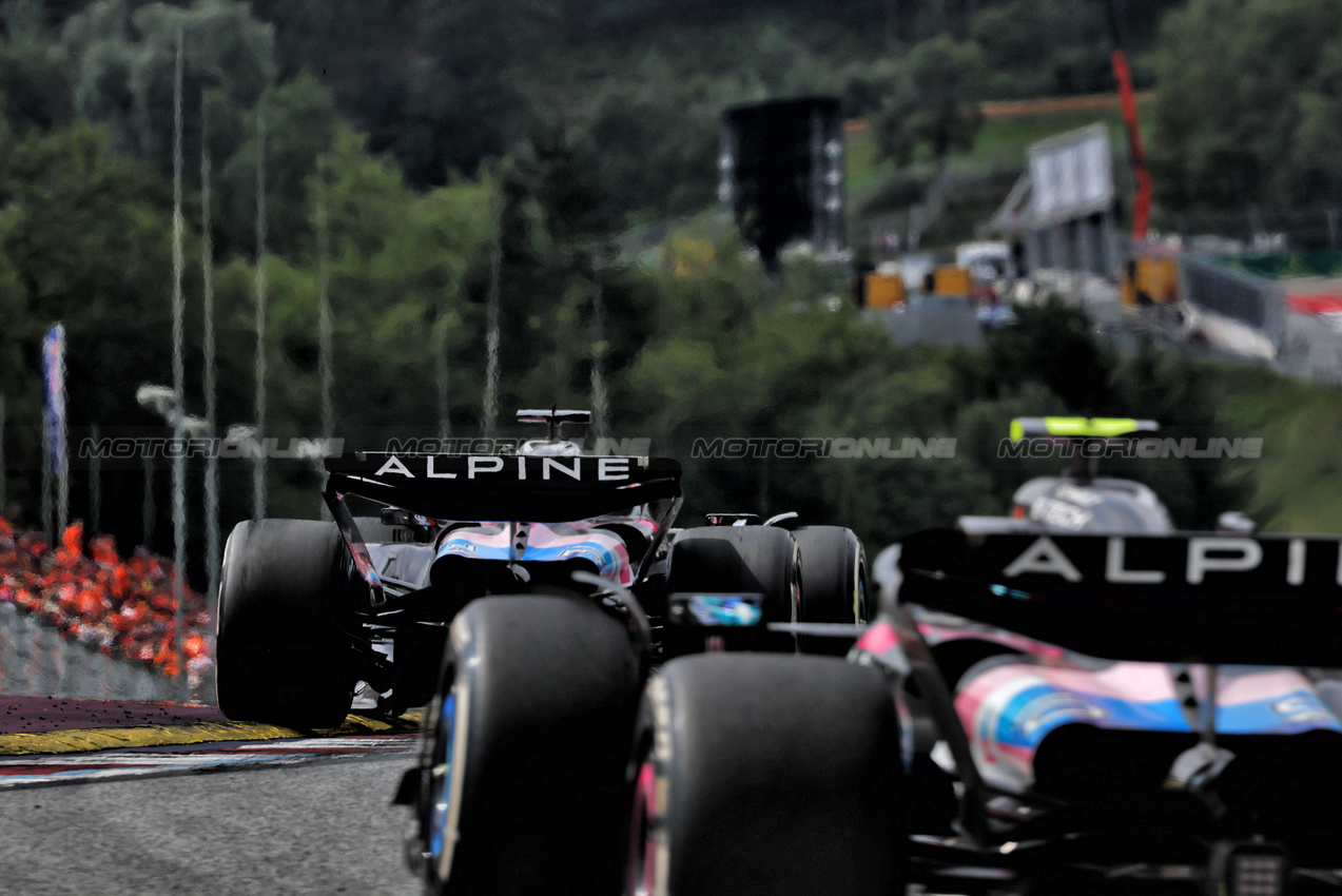 GP AUSTRIA, Esteban Ocon (FRA) Alpine F1 Team A524.

30.06.2024. Formula 1 World Championship, Rd 11, Austrian Grand Prix, Spielberg, Austria, Gara Day.

- www.xpbimages.com, EMail: requests@xpbimages.com © Copyright: Charniaux / XPB Images