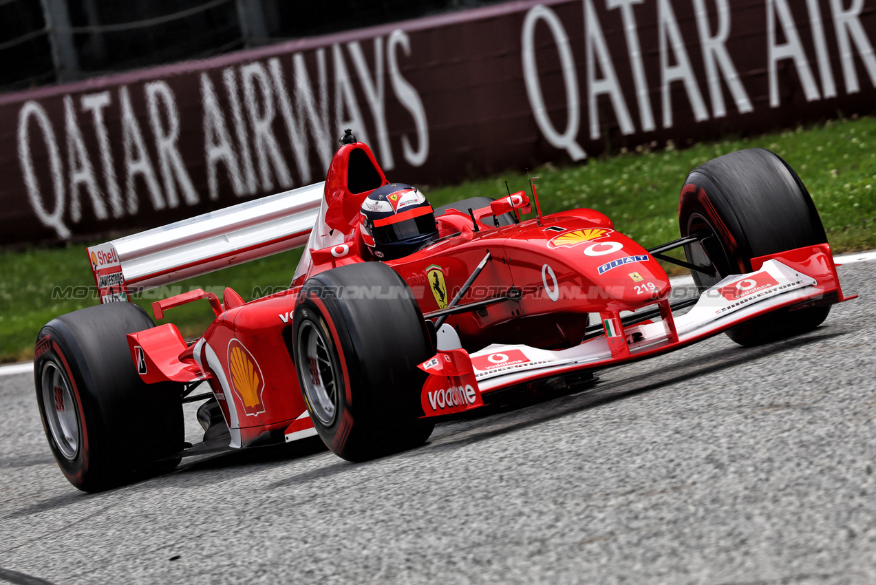 GP AUSTRIA, Gerhard Berger (AUT) in the Ferrari F2002.

30.06.2024. Formula 1 World Championship, Rd 11, Austrian Grand Prix, Spielberg, Austria, Gara Day.

- www.xpbimages.com, EMail: requests@xpbimages.com © Copyright: Batchelor / XPB Images