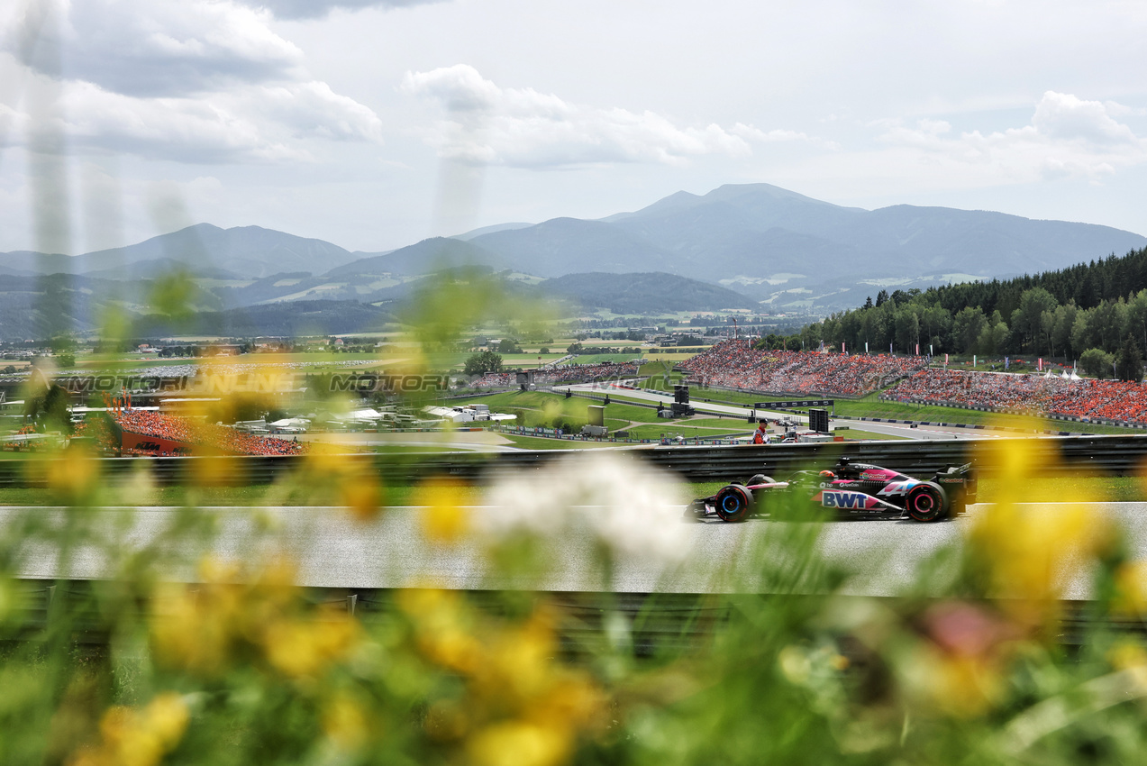 GP AUSTRIA, Esteban Ocon (FRA) Alpine F1 Team A524.

30.06.2024. Formula 1 World Championship, Rd 11, Austrian Grand Prix, Spielberg, Austria, Gara Day.

- www.xpbimages.com, EMail: requests@xpbimages.com © Copyright: Bearne / XPB Images