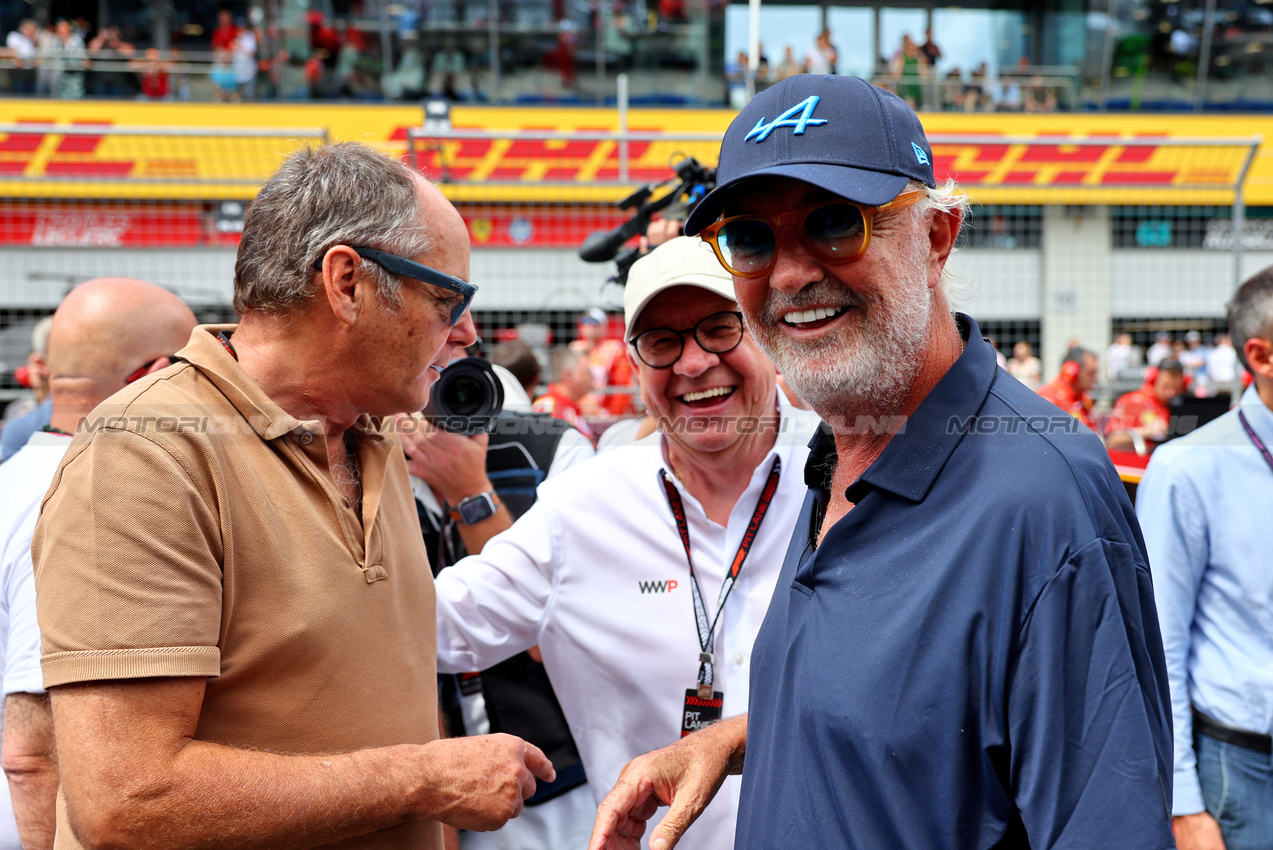 GP AUSTRIA, (L to R): Gerhard Berger (AUT) e Flavio Briatore (ITA) Alpine F1 Team Executive Advisor.

30.06.2024. Formula 1 World Championship, Rd 11, Austrian Grand Prix, Spielberg, Austria, Gara Day.

- www.xpbimages.com, EMail: requests@xpbimages.com © Copyright: Batchelor / XPB Images