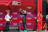 GP AUSTRIA, Gara winner George Russell (GBR) Mercedes AMG F1 celebrates on the podium with Carlos Sainz Jr (ESP) Ferrari e Marcus Dudley (GBR) Mercedes AMG F1 Gara Engineer.

30.06.2024. Formula 1 World Championship, Rd 11, Austrian Grand Prix, Spielberg, Austria, Gara Day.

- www.xpbimages.com, EMail: requests@xpbimages.com © Copyright: Charniaux / XPB Images