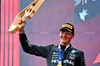 GP AUSTRIA, Gara winner George Russell (GBR) Mercedes AMG F1 celebrates on the podium.

30.06.2024. Formula 1 World Championship, Rd 11, Austrian Grand Prix, Spielberg, Austria, Gara Day.

 - www.xpbimages.com, EMail: requests@xpbimages.com © Copyright: Coates / XPB Images