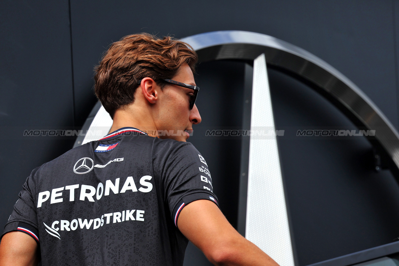 GP AUSTRIA, George Russell (GBR) Mercedes AMG F1.

27.06.2024. Formula 1 World Championship, Rd 11, Austrian Grand Prix, Spielberg, Austria, Preparation Day.

- www.xpbimages.com, EMail: requests@xpbimages.com © Copyright: Batchelor / XPB Images